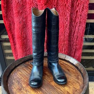 Frye Melissa Tall Riding Boot black